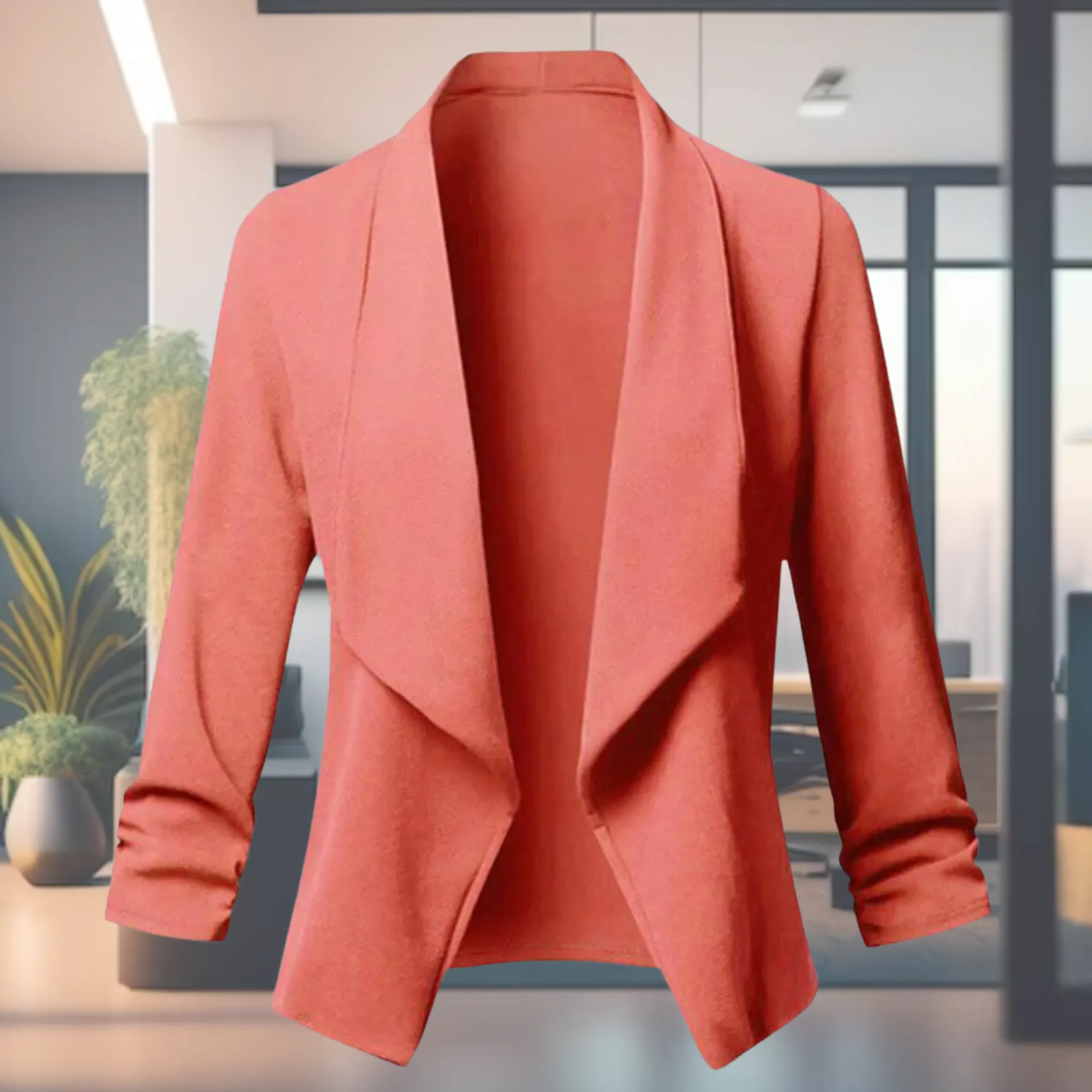 Women's Open Front Solid Color Thin Blazer | Ideal for All Seasons